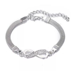 Rhinestone Infinity Bracelet